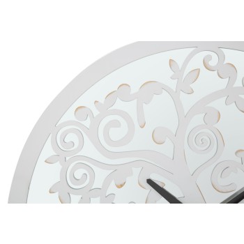 WHITE TREE WALL CLOCK