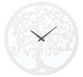 WHITE TREE WALL CLOCK