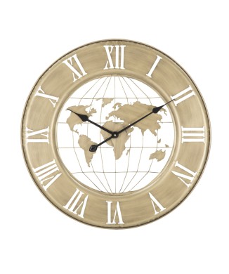 WORLD GOLD WALL CLOCK