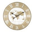 WORLD GOLD WALL CLOCK