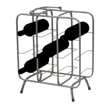 P/BOTTLES SQUARE RACK (9 PLACES)