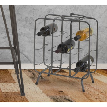 P/BOTTLES SQUARE RACK (9 PLACES)