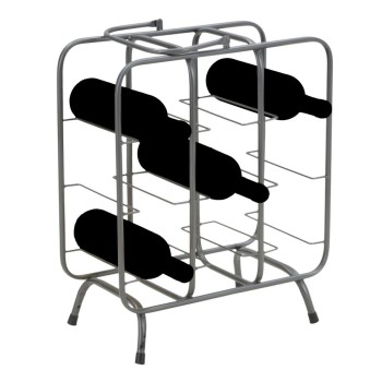 P/BOTTLES SQUARE RACK (9 PLACES)