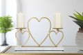 HEARTS CANDLE HOLDER 30X20 CM