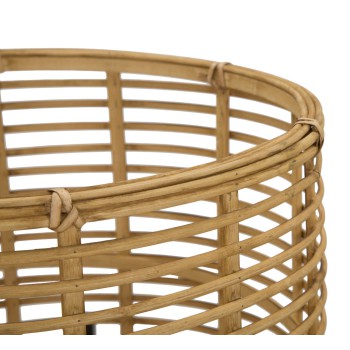 P/RATTAN POTS PAIR