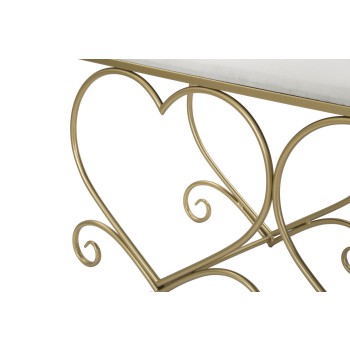 HEART CREAM BENCH