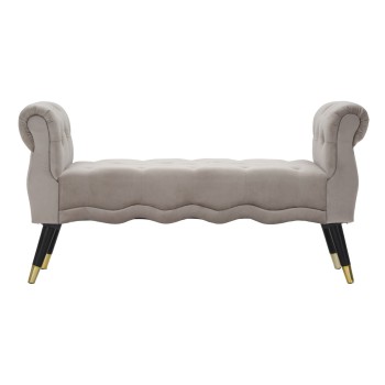 PARIS GREY/GOLD BENCH