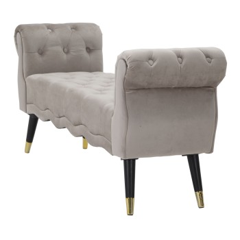 PARIS GREY/GOLD BENCH