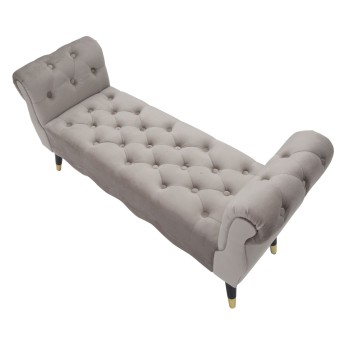 PARIS GREY/GOLD BENCH