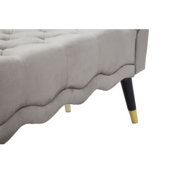 PARIS GREY/GOLD BENCH