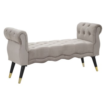 PARIS GREY/GOLD BENCH