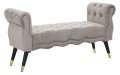 PARIS GRAY/GOLD BENCH