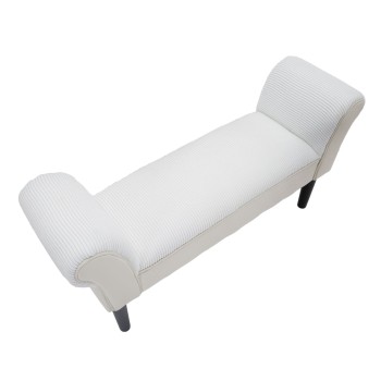 CREAM VELVET BENCH