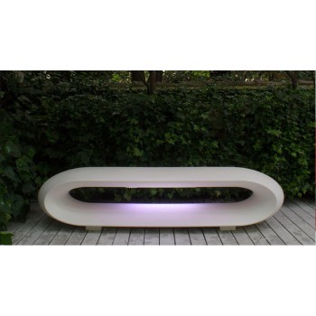 LOOP BENCH WITH SERRALUNGA LED LIGHT