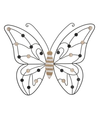 BUTTERFLY IRON AND WOOD PANEL