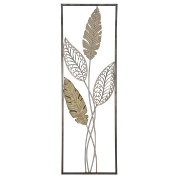 IRON AND WOOD PANEL LEAVES -A-