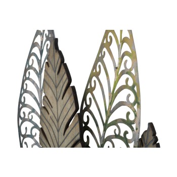 IRON AND WOOD PANEL LEAVES -C-