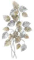 GOLD AND SILVER LEAF IRON PANEL