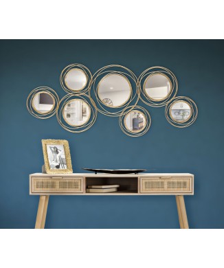 GOLD ROUND PANEL/MIRROR