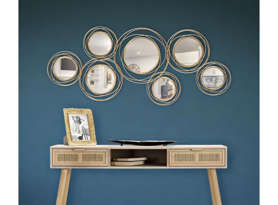 GOLD ROUND PANEL/MIRROR