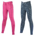 DASLO GIRL TROUSERS WITH PRINT AND RHINESTONE