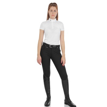 WOMEN'S RACE MODEL TROUSERS IN STRETCH COTTON