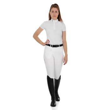 WOMEN'S SELENE MODEL TROUSERS IN STRETCH COTTON WITH GRIP