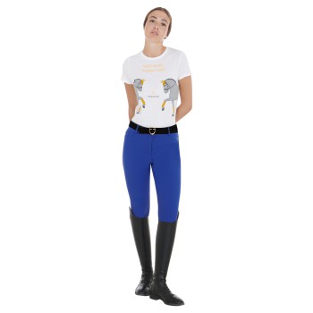 WOMEN'S SLIM FIT GRIP PANTS WITH EQUESTRIAN LOGO