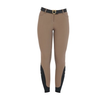 WOMEN'S SLIM FIT GRIP PANTS WITH EQUESTRIAN LOGO