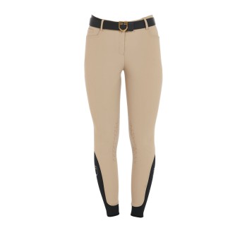 WOMEN'S SLIM FIT GRIP PANTS WITH EQUESTRIAN LOGO