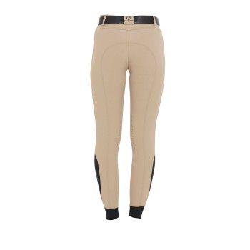 WOMEN'S SLIM FIT GRIP PANTS WITH EQUESTRIAN LOGO