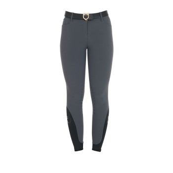 WOMEN'S SLIM FIT GRIP PANTS WITH EQUESTRIAN LOGO