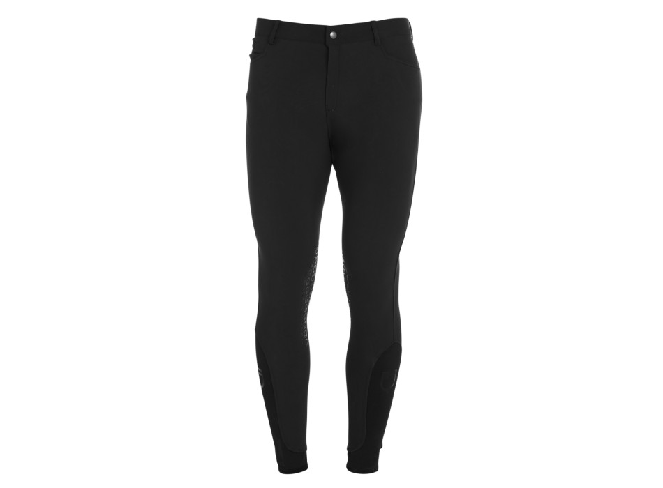 MEN'S SLIM FIT GRIP PANTS WITH EQUESTRIAN LOGO