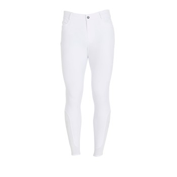 MEN'S SLIM FIT GRIP PANTS WITH EQUESTRIAN LOGO