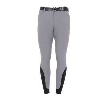 MEN'S SLIM FIT GRIP PANTS WITH EQUESTRIAN LOGO