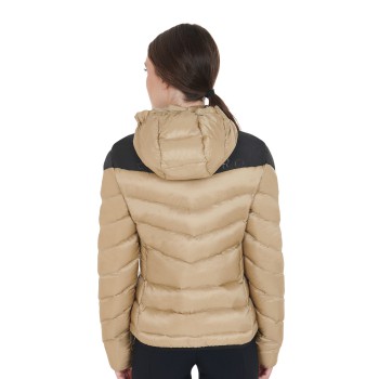 SLIM FIT WOMEN'S DOWN JACKET WITH REMOVABLE HOOD