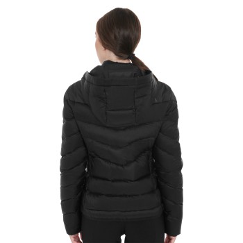 SLIM FIT WOMEN'S DOWN JACKET WITH REMOVABLE HOOD