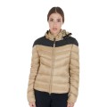 SLIM FIT WOMEN'S DOWN JACKET WITH REMOVABLE HOOD