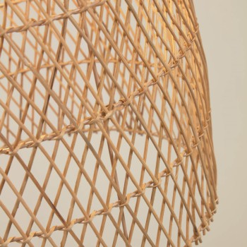 Plafoniera per lampada Domitila rattan con finiturnitura naturale Ø 44 cm