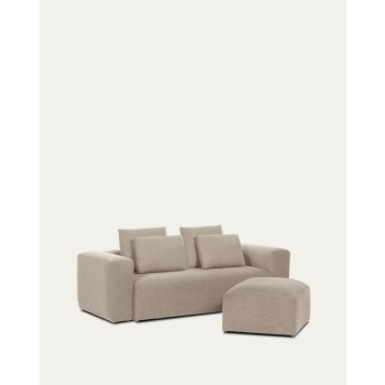 Blok footstool beige