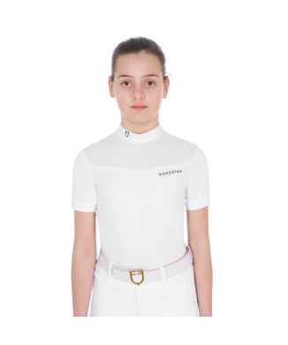 GIRLS' COMPETITION POLO SHIRT IN TECHNICAL FABRIC