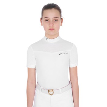 GIRLS' COMPETITION POLO SHIRT IN TECHNICAL FABRIC