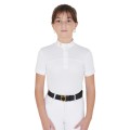 SLIM FIT COMPETITION POLO FOR GIRLS WITH PERFORATED FABRIC