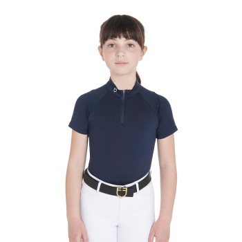 SLIM FIT CHILDREN'S TRAINING POLO SHIRT IN TECHNICAL FABRIC