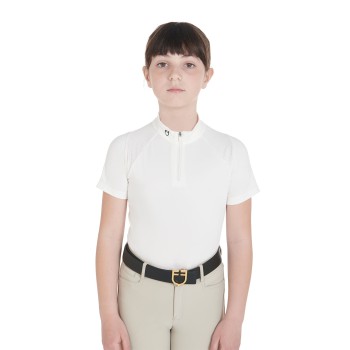 SLIM FIT CHILDREN'S TRAINING POLO SHIRT IN TECHNICAL FABRIC