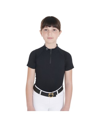 SLIM FIT CHILDREN'S TRAINING POLO SHIRT IN TECHNICAL FABRIC