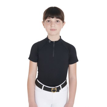 SLIM FIT CHILDREN'S TRAINING POLO SHIRT IN TECHNICAL FABRIC