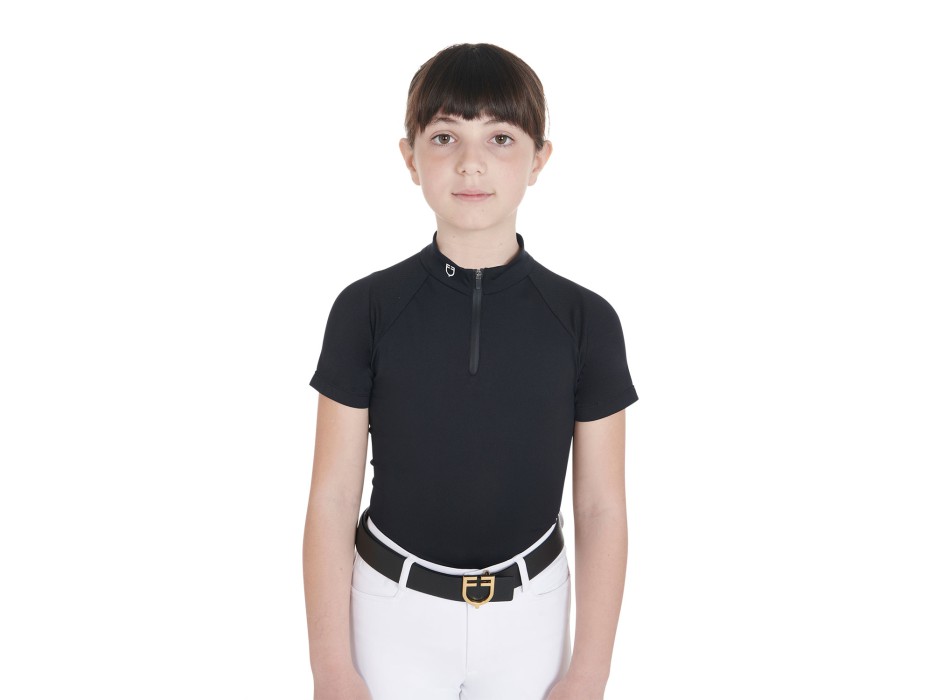 SLIM FIT CHILDREN'S TRAINING POLO SHIRT IN TECHNICAL FABRIC