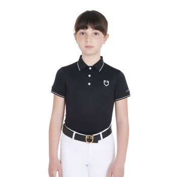 SLIM FIT CHILDREN'S POLO SHIRT IN ANTIBACTERIAL TECHNICAL FABRIC