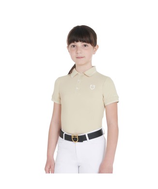 SLIM FIT CHILDREN'S POLO SHIRT IN ANTIBACTERIAL TECHNICAL FABRIC